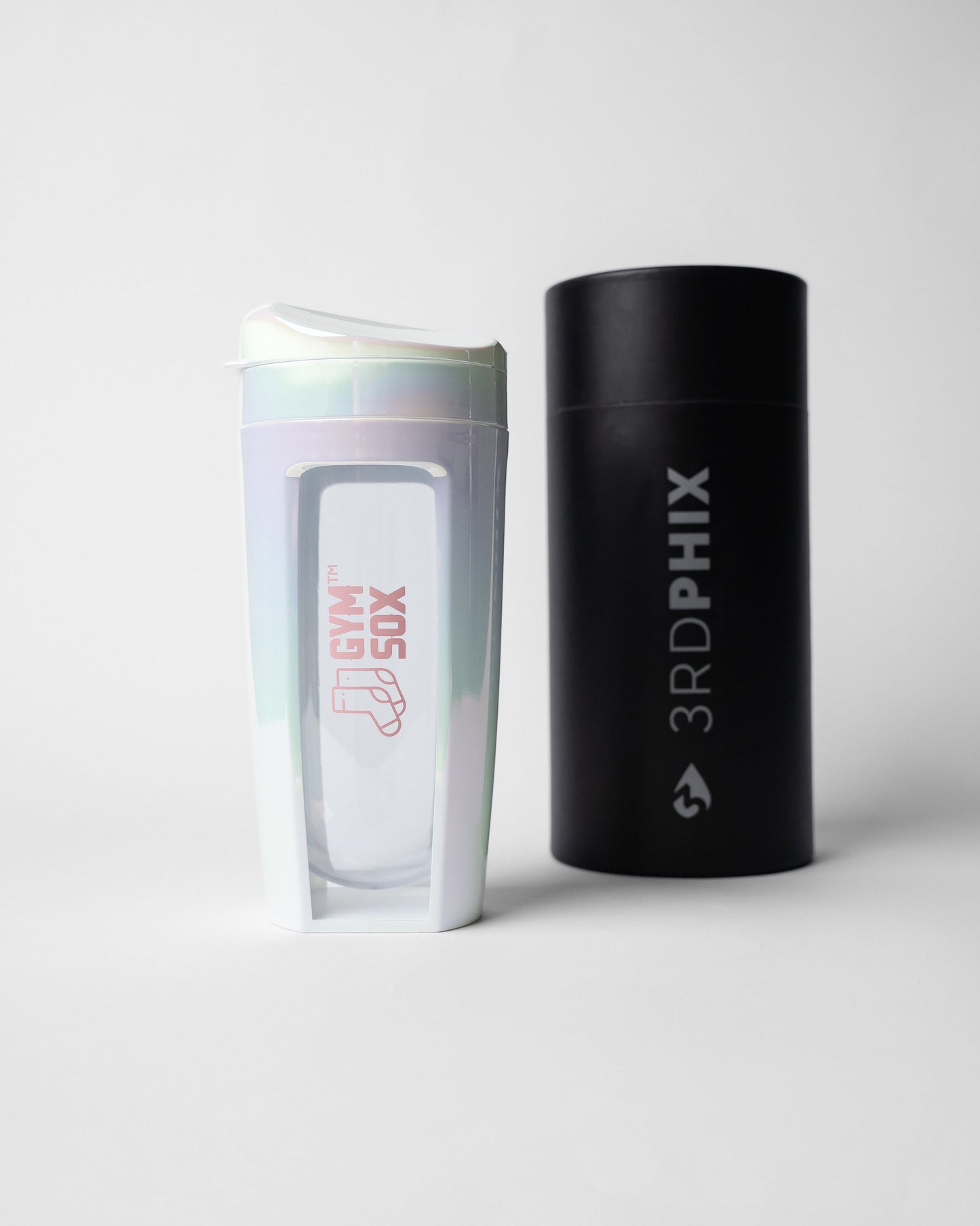 White Chrome Fitness Bottle
