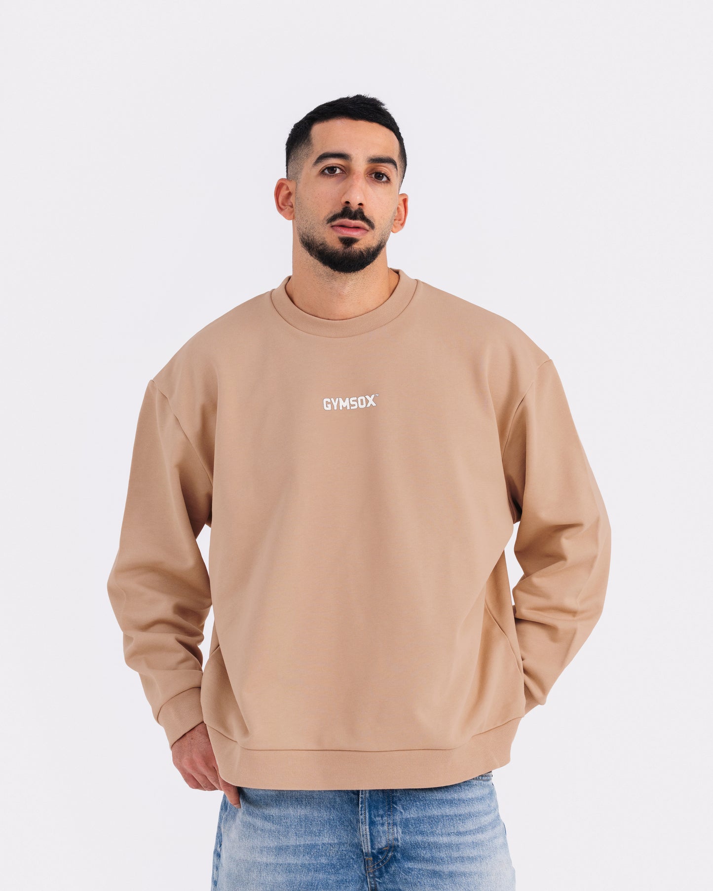 Taupe Crewneck Jumper