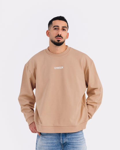 Taupe Crewneck Jumper