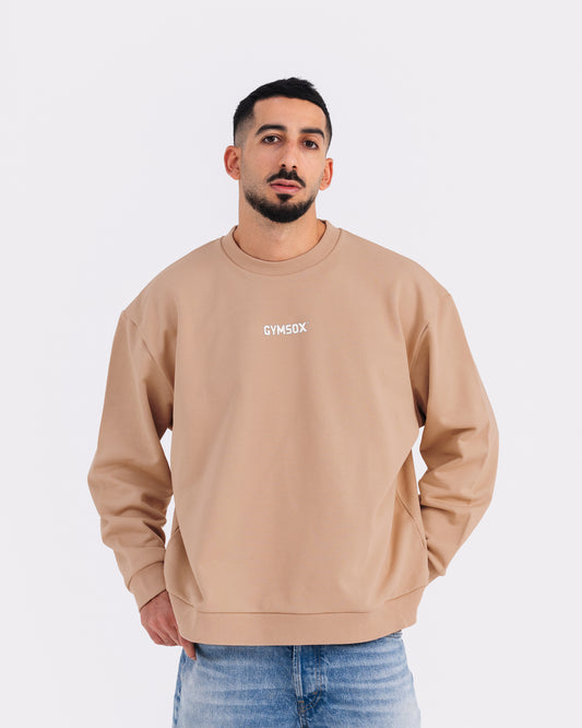 Taupe Crewneck Jumper